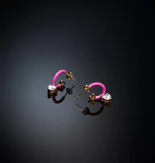 J19avi11 Earring Hoop Pink.1 900x