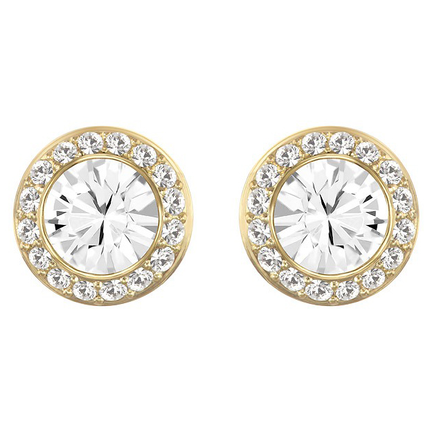 Swarovski Angelic Pierced Earrings White Gold Plating 1081941 W600