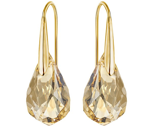 Swarovski Energic Pierced Earrings Golden Gold Plating 5195920 W600