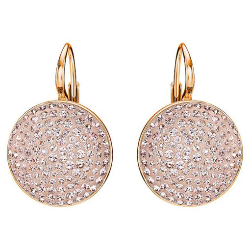 Swarovski Fun Pierced Earrings Pink Rose Gold Plating 5225724 W600