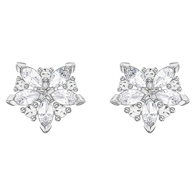 Swarovski Lady Pierced Earrings White Rhodium plating 5390190 W600