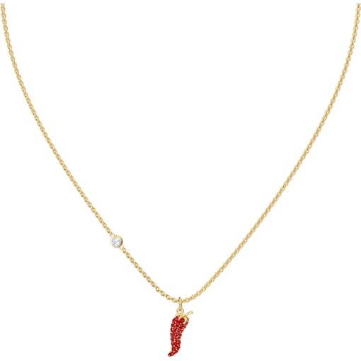 pendente lisabel pepper  rosso  placcato oro swarovski 5510531